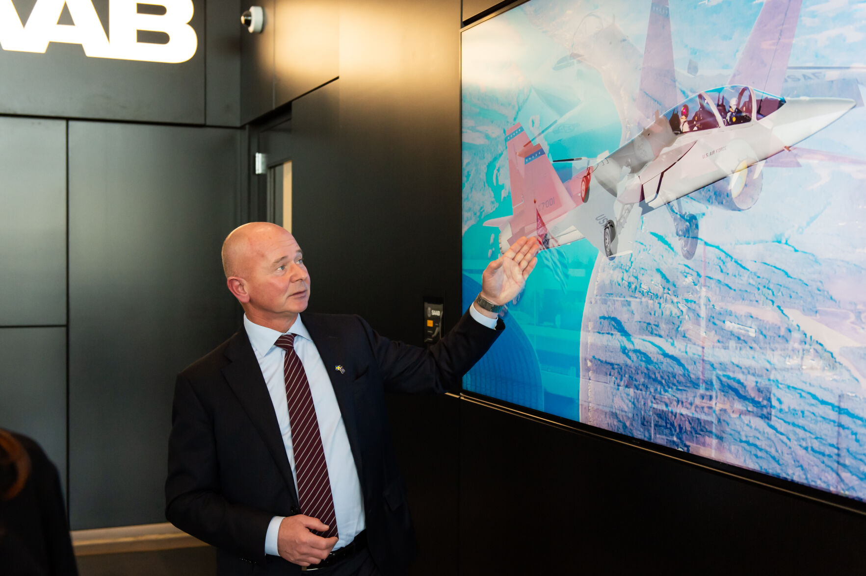 10/13/21 Saab Grand Opening, Michael Johansson talks about the R-7 Redhawk